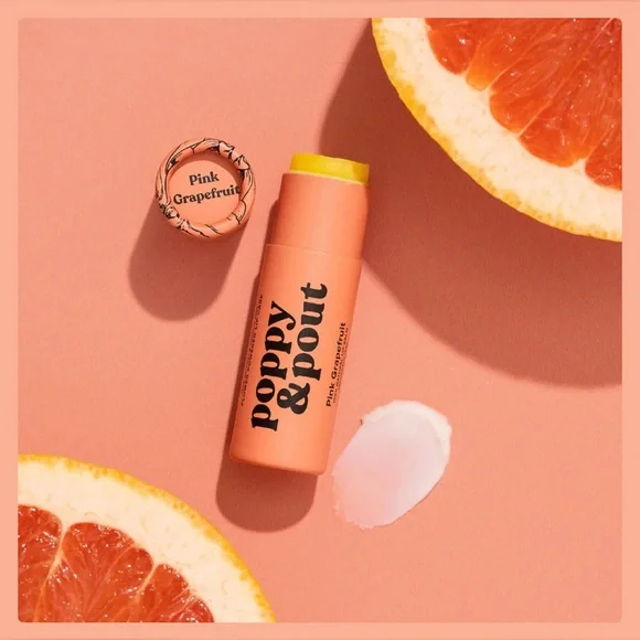 Poppy & Pout Pink Grapefruit Lip Balm - Picture 1 of 3